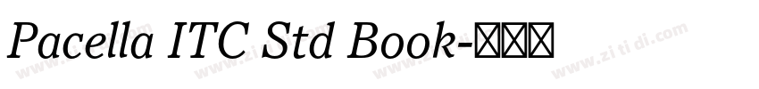 Pacella ITC Std Book字体转换